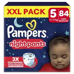 Etos Pampers Baby Dry Night Pants XXL Pack Luierbroekjes Maat 5 11-17 KG 84 Stuks aanbieding
