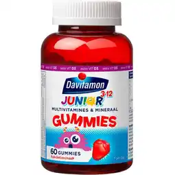 Etos Davitamon Junior 3-12 Gummies Aardbeiensmaak aanbieding