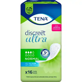 Etos TENA Discreet Ultra Normal Verband 16 stuks aanbieding
