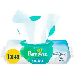 Etos Pampers Harmonie Aqua Billendoekjes 48 Stuks aanbieding