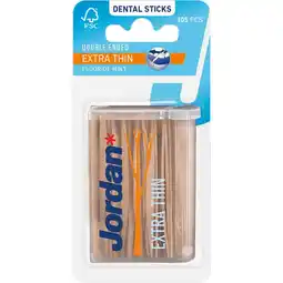 Etos Jordan Dental Stick Double Ended Extra Thin 105 Stuks aanbieding