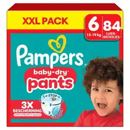 Etos Pampers Baby Dry Pants XXL Pack Luierbroekjes Maat 6 13-19 KG 84 Stuks aanbieding