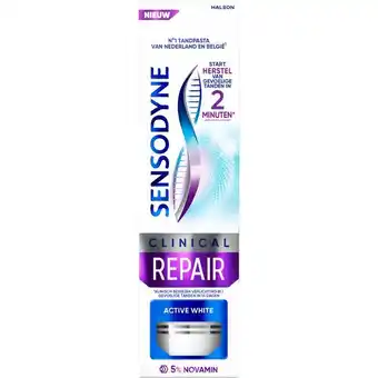 Etos Sensodyne Clinical Repair Active White Tandpasta - 75ML aanbieding
