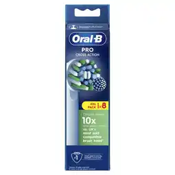 Etos Oral-B Cross Action Opzetborstels Wit - 8 Stuks aanbieding