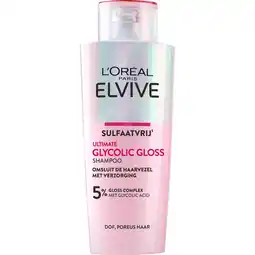 Etos L'Oréal Paris Elvive Glycolic Gloss Shampoo 200 ML aanbieding
