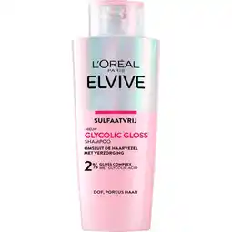Etos L'Oréal Paris Elvive Glycolic Gloss Shampoo 200 ML aanbieding