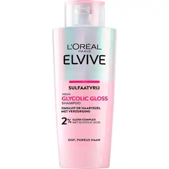 Etos L'Oréal Paris Elvive Glycolic Gloss Shampoo 200 ML aanbieding