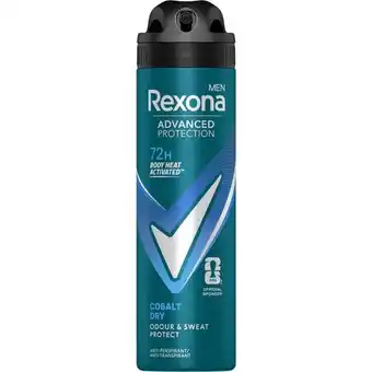 Etos Rexona Men Advanced Protection Cobalt Dry Deodorant Spray 150 ML aanbieding