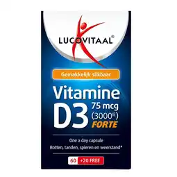 Etos Lucovitaal Vitamine D3 75 mcg Capsules 80 stuks aanbieding