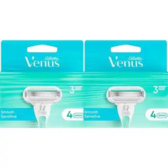 Etos Gillette Venus Smooth Navulmesjes Duopak 8 stuks aanbieding