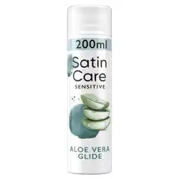 Etos Gillette Satin Care Scheergel Gevoelige Huid 200 ML aanbieding