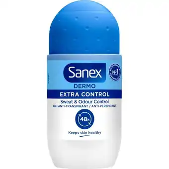 Etos Sanex Dermo Extra Control Deodorant Roller 50 ML aanbieding