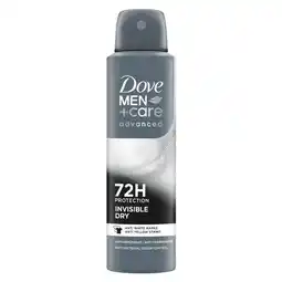 Etos Dove Men+Care Advanced Invisible Dry Anti-transpirant Deodorant Spray 150 ML aanbieding