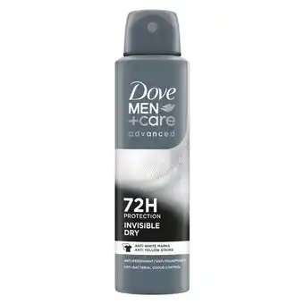 Etos Dove Men+Care Advanced Invisible Dry Anti-transpirant Deodorant Spray 150 ML aanbieding
