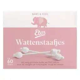 Etos Etos Baby Wattenstaafjes 60 stuks aanbieding