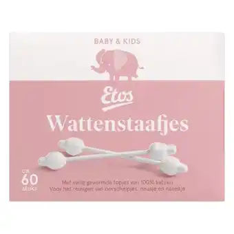 Etos Etos Baby Wattenstaafjes 60 stuks aanbieding