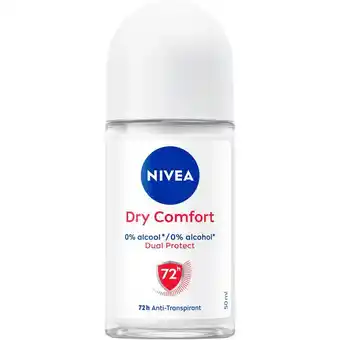 Etos NIVEA Dry Comfort Deodorant Roller 50 ML aanbieding