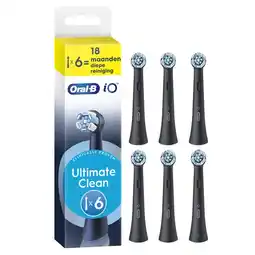 Etos Oral-B iO Ultimate Clean Opzetborstels Zwart 6 Stuks aanbieding