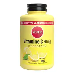 Etos Roter Vitamine C 70 mg citroen 800 kauwtabletten aanbieding