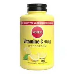 Etos Roter Vitamine C 70 mg citroen 800 kauwtabletten aanbieding