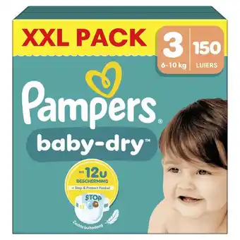 Etos Pampers Baby Dry XXL Pack Luiers Maat 3 6-10 KG 150 Stuks aanbieding