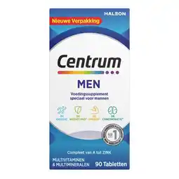 Etos Centrum Men Multivitaminen Tabletten 90 stuks aanbieding