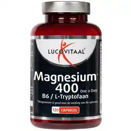 Etos Lucovitaal Magnesium 400 Vitamine B6 & L-Tryptofaan Capsules aanbieding