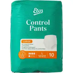Etos Etos Control Pants Large, incontinentiebroekjes Large, 10 stuks aanbieding