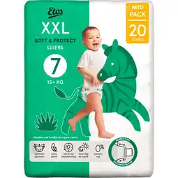 Etos Etos Luiers XXL Maat 7 15+ kg Mid Pack 20 stuks aanbieding
