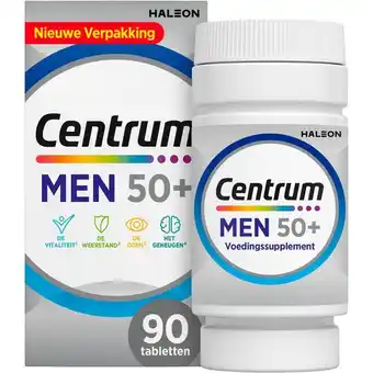 Etos Centrum Men 50+ Multivitaminen Tabletten 90 stuks aanbieding