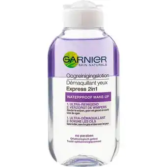 Etos Garnier Skin Naturals 2-in-1 Oogreinigingslotion 125 ML aanbieding