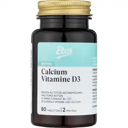 Etos Etos Calcium Vitamine D3 Tabletten 80 stuks aanbieding