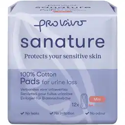 Etos Sanature Pro Vivo 100% Katoenen Incontinentieverband Mini 12 stuks aanbieding