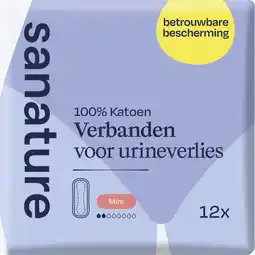 Etos Sanature Pro Vivo 100% Katoenen Incontinentieverband Mini 12 stuks aanbieding