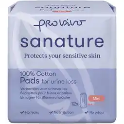 Etos Sanature Pro Vivo 100% Katoenen Incontinentieverband Mini 12 stuks aanbieding