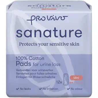 Etos Sanature Pro Vivo 100% Katoenen Incontinentieverband Mini 12 stuks aanbieding