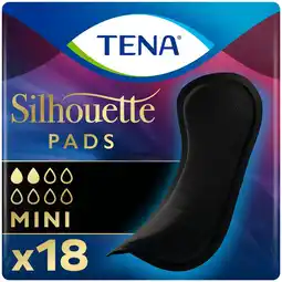 Etos TENA Silhouette Noir Mini Verbanden 18 stuks aanbieding