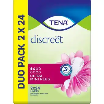 Etos TENA Discreet Ultra Mini Plus Inlegkruisjes Duopack aanbieding