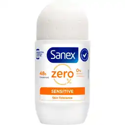 Etos Sanex Zero% Sensitive Deodorant Roller 50 ML aanbieding