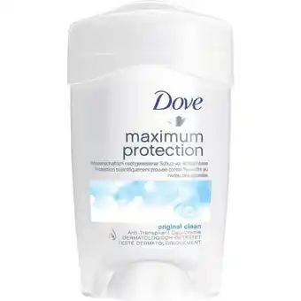 Etos Dove Maximum Protection Original Clean Anti-Transpirant Deodorant Stick 45 ML aanbieding