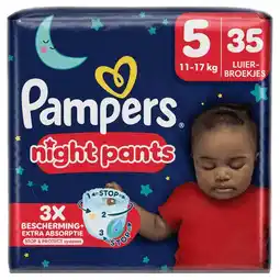 Etos Pampers Baby Dry Night Pants Luierbroekjes Maat 5 11-17 KG 35 Stuks aanbieding