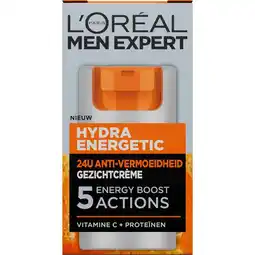 Etos L'Oréal Paris Men Expert Hydra Energetic Hydraterende Gezichtscrème 50 ML aanbieding