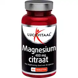 Etos Lucovitaal Magnesium 400 mg Citraat Tabletten 60 Stuks aanbieding