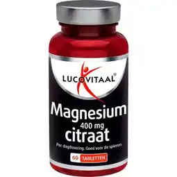 Etos Lucovitaal Magnesium 400 mg Citraat Tabletten 60 Stuks aanbieding