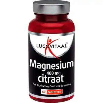 Etos Lucovitaal Magnesium 400 mg Citraat Tabletten 60 Stuks aanbieding