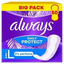 Etos ALWAYS DAILY LINER 0%parfume L 50 - BP aanbieding