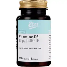 Etos Etos Vitamine D3 10µg 400 IE 300 tabletten aanbieding