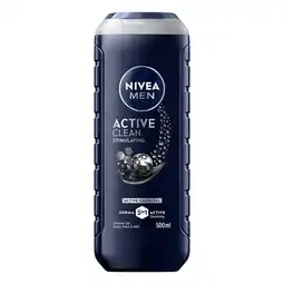 Etos NIVEA MEN Active Clean Douchegel 500 ML aanbieding