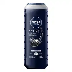 Etos NIVEA MEN Active Clean Douchegel 500 ML aanbieding