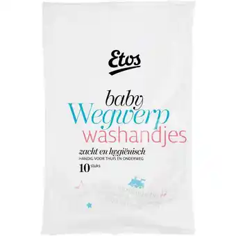 Etos Etos Baby & Kids Wegwerpwashandjes 10 stuks aanbieding